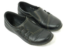 Clarks Collection Shoes Women's Size 8 M Black Leather Comfort Loafers Slip-On