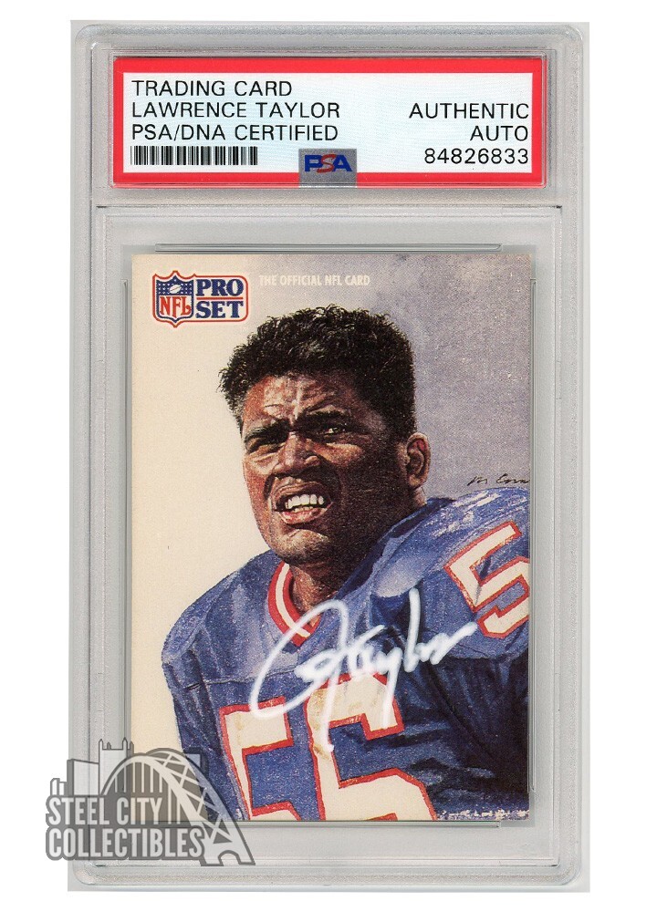 Lawrence Taylor 1991 Pro Set Autograph Card #394 PSA/DNA (White)