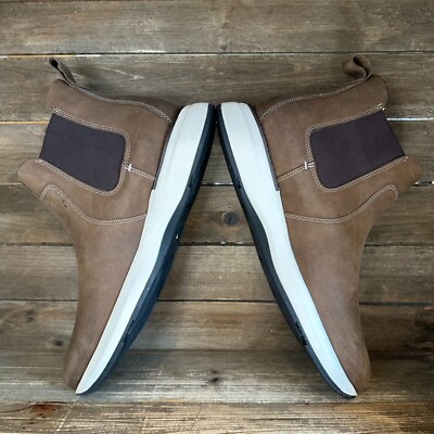 New Mens Johnston & Murphy Felder Brown Leather Ankle  display picture 3