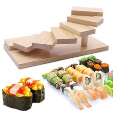 Sushi Display Stand Rack Staircase Snacks Food Sashimi Plates Fruit Cuisine new