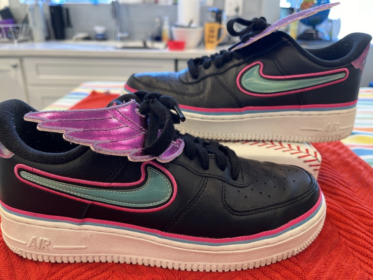 Size 8- Nike Air Force Low LV8 South Beach Black Men's Shoes AJ7748-002