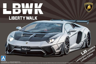 Lamborghini Aventador LB Works Limited Edition 1:24 Model Kit Aoshima 059937