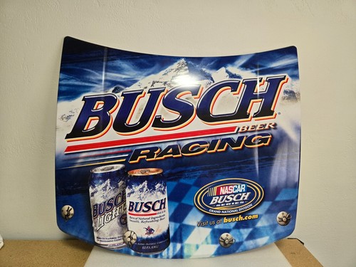 Busch Racing Car Hood NASCAR Metal Beer Bar Sign 29" x 25" BIGGER THAN NORMAL - 第 1/8 張圖片