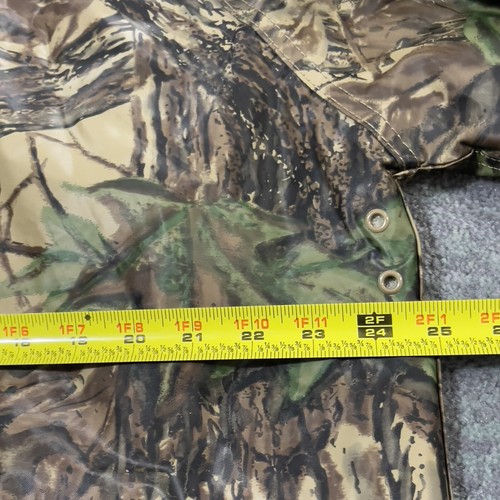 Stearns Dry Wear Jacket Men Large Realtree Camo Hooded Hunting Fishing PVC Coat - Picture 5 of 14