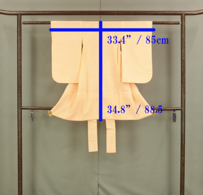 Japanese Kimono for Children Orange Color Juban Long Undergarment