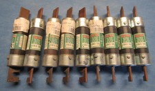 NOS Lot of 9 Bussman Fusetron FRN-R-100 Dual Element Time Delay RK5 Fuse 250V
