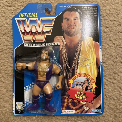WWF Hasbro - Razor Ramon - Purple Trunks - Retro Figure
