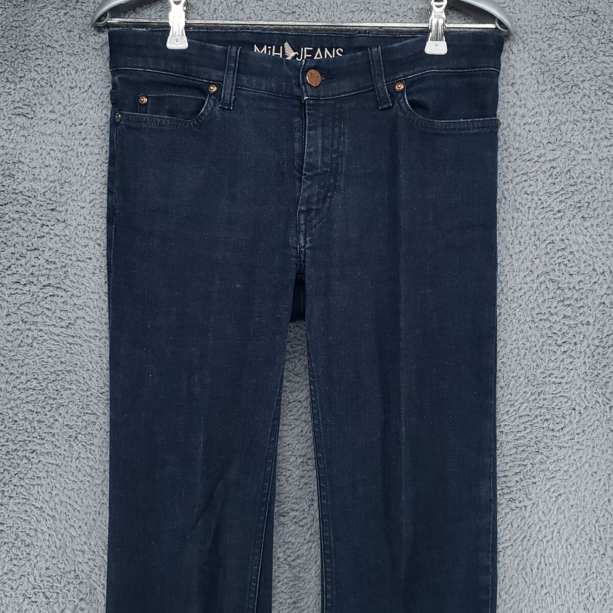 vinter Håndskrift Lam MiH Jeans Womens London Mid Rise Subtle Bootcut Blue Jeans 27 | eBay