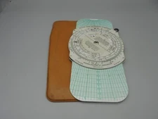 Vintage Dalton Dead Reckoning Computer Weems flight navigation tool w Case