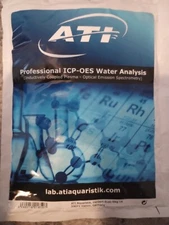 Sealed ATI ICP-OES Complete Aquarium Water Analysis Kit, Free Shipping