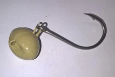 4 SHEEPSHEAD JIGS OLIVE YELLOW 2/0 4/0 hook choice Hogfish Hog Snapper