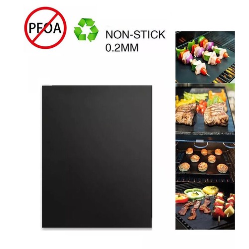1-20PC Non-Stick BBQ Grill Mats Baking Cooking Sheet Liner Grilling Mat Resuable - Picture 11 of 19