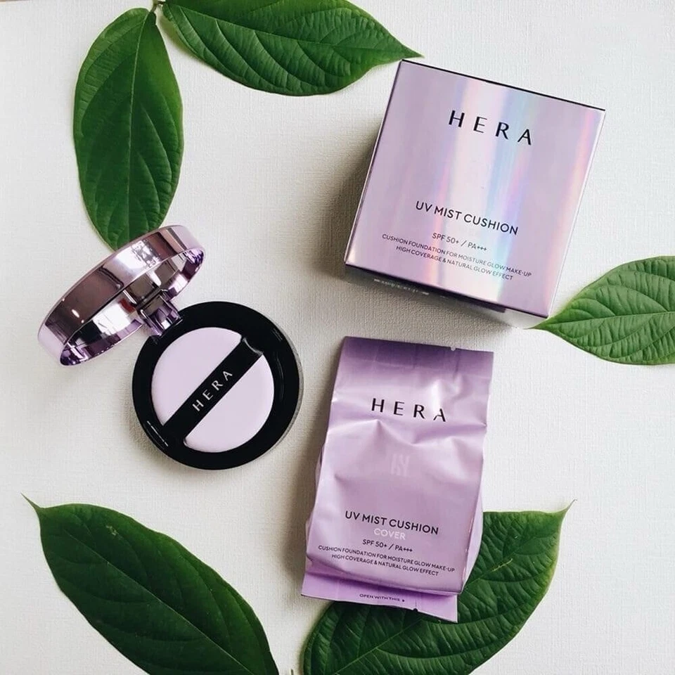 HERA UV Mist Cushion Cover C21 Vanilla 15g x 2ea SPF50 PA+++ Foundation K-Beauty - Image 2 of 4
