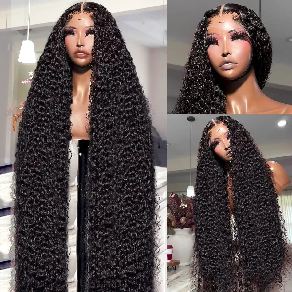 40inch Loose Deep Wave HD Lace Front Wig Brazilian Human Hair Wigs - Main Image