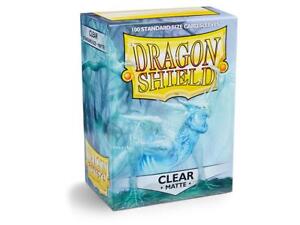 2 Packs of Matte Night Blue Sleeves Standard Size Dragon Shield Supply Bundle + 2 Packs of Clear Sleeves Night Blue Four Compartment Box 
