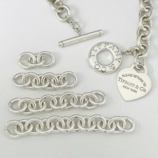 Return Tiffany Heart Tag Toggle Necklace Leng...