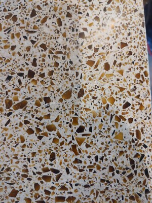Terrazzo Floor Tile Recycled Glass 18''x18'' Honed Wausau LEED Green Certified