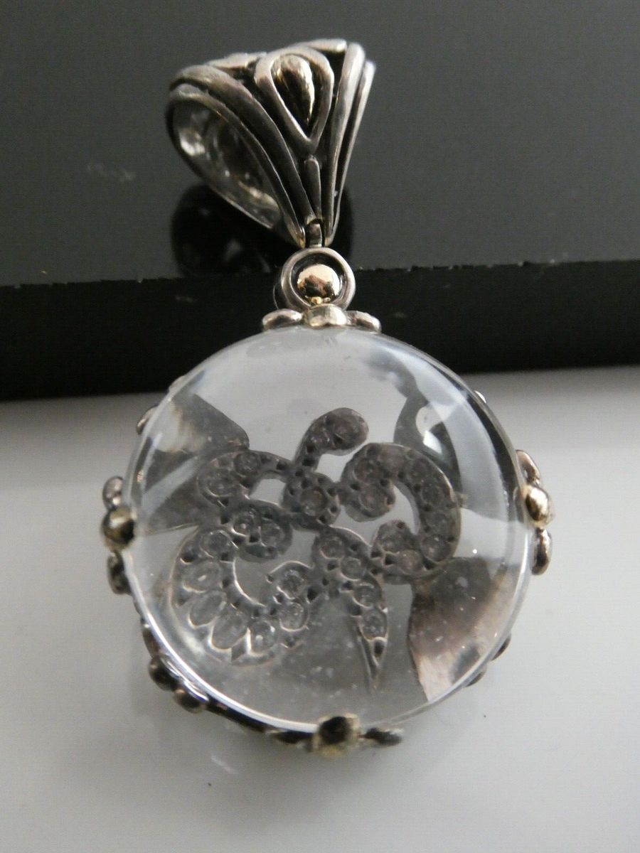 Vintage John Hardy Sterling 925 & 18k YG Diamond Butterfly
