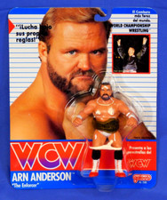 WCW WRESTLING ARN ANDERSON THE ENFORCER GALOOB 1990 SPANISH CARD RARE!