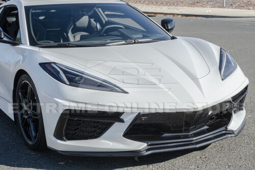 For 20-Up Corvette C8 | GM Z51 CARBON FLASH Front Bumper Lip Splitter Spoiler - Bild 5 von 12