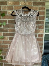 Formal Dress Rose Gold With Lace Sequin