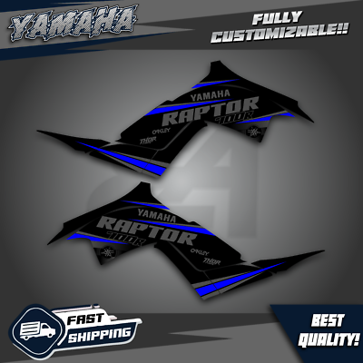 Kit Graphisme Décalcomanies Yamaha Raptor 700 700R (2013-2024) - Bleu - Neuf