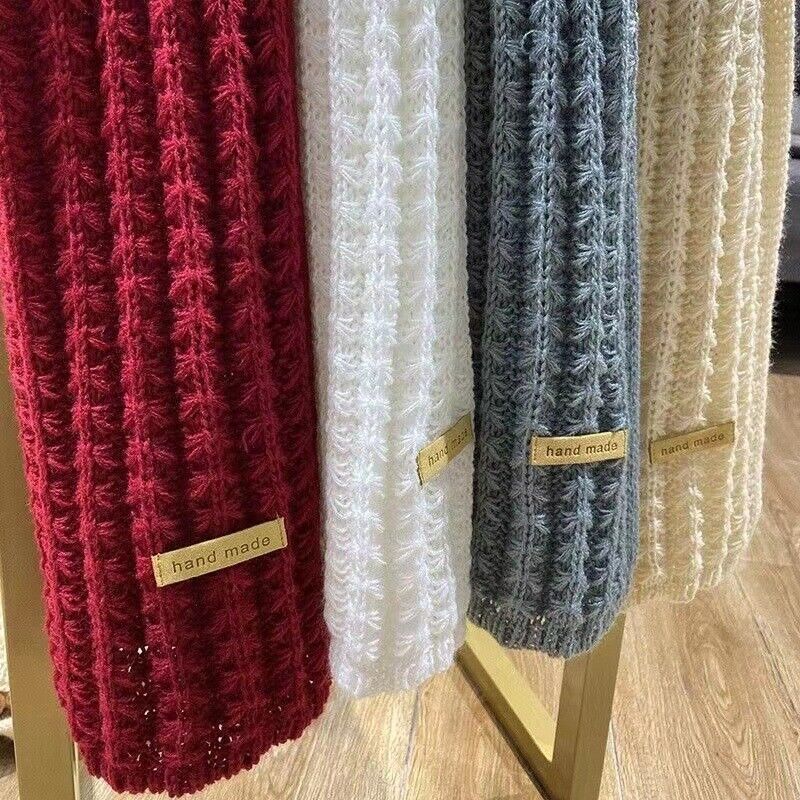 Womens Mens Winter Thick Cable Knit Wrap Chunky Winter Long Soft Warm