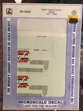 Microscale Decal N Scale 60-4304 Detroit Toledo & Ironton Diesels  NIP