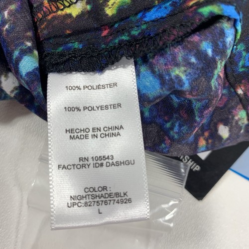 NWT Derek Lam for Design Nation Women's L Button Down Blouse Nightshade Colorful - Picture 10 of 11