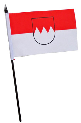 Germany Franconia Small Hand Flag (6'' x 4'') - LAST FEW