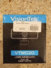 1080P/ 30FPS Visiontek USB Webcam Full HD