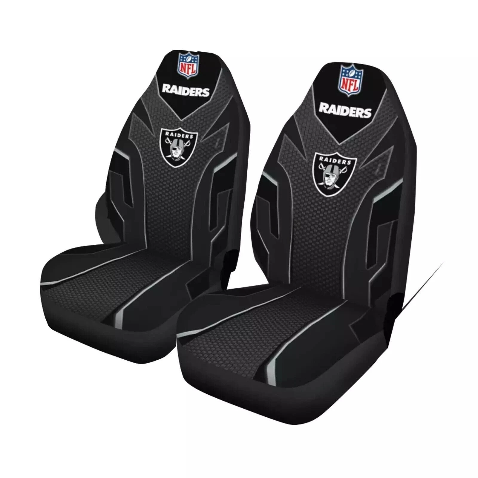 Las Vegas Raiders 2PCS Front Car Seat Cover Auto Truck Seat Cushion Protector