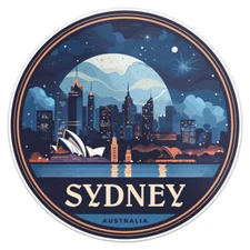 Australia Sydney City - Car Bumper Sticker Vinyl Decal