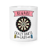 Beware VerrüCkte Pfeilen Damen Make-Up Pinsel Bleistift Topf - Lustig Sport