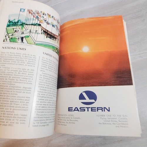 Worlds Fair Vintage 1967 Expo67 Montreal Official Guide Book French English - Picture 17 of 24