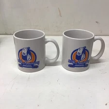 (2) M Ware White Castle Coffee 85th Anniversary Mugs 1921-2006 Holds 12 Ounces