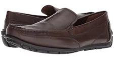 Clarks Men's Benero Race Dark Brown Leather Casual Loafer 26133159 Size 10.5