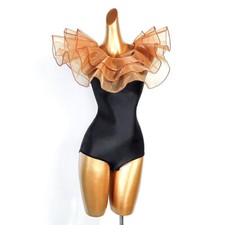 Womens Latin Leotard Bodysuit Waltz Rumba Jumpsuit Ballroom Modern Dance Tops