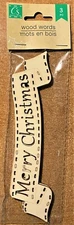 Crafter's Square - Wood Words - Merry Christmas - 3 Pcs