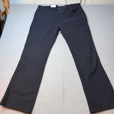 Dickies Men's Black Flex Regular Fit Straight Leg Dungaree Jean Pants 38x32