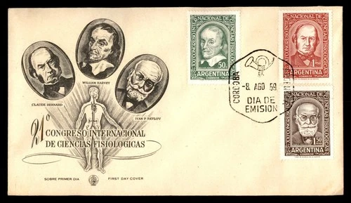 Mayfairstamps Argentina FDC 1959 Congress Physiological Sciences Men Combo First