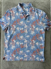 Tommy Bahama Performance Polo Men Medium Tropical Red White Blue