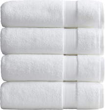 Soft Bamboo Rayon Bath Towel Set - 4 Pack