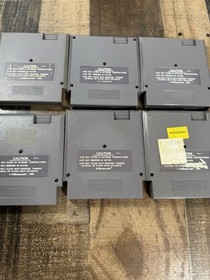 NES Lote 6 Juegos: Super Mario 3, Commando 5 Tornillos, Lunar Pool, Bandai Golf, WWF...