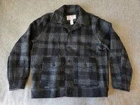Filson Mackinaw Wool Work Jacket | Size 44 | Charcoal/Black | Made in USA | Rare