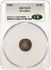 1840 CAC VG10 Liberty Seated Half Dime H10c - No Drapery