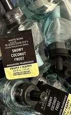 Bath & Body Works Snowy Coconut Frost Wallflower Fragrance Bulb 0.8 Oz x4