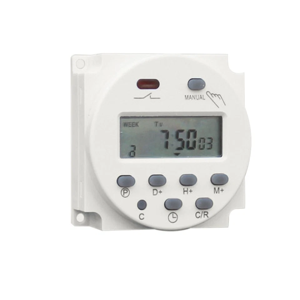 Timer Switch DC 12V 16A LCD Digital Display Programmable Timer Switch Relay UK - Image 3 of 4