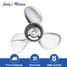 Boat Propeller  9.9 x 13 Stainless Steel  for Tohatsu 20-30HP 10 Splien,RH