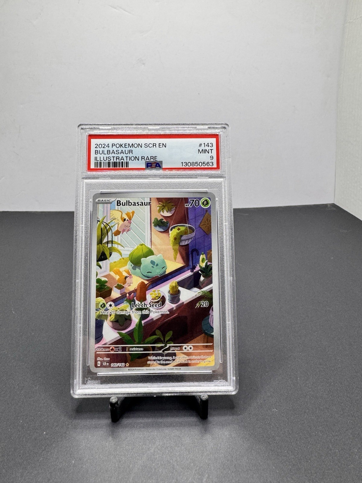 Bulbasaur Holo PSA 9 Mint Stellar Crown Series 143/142 Sv07